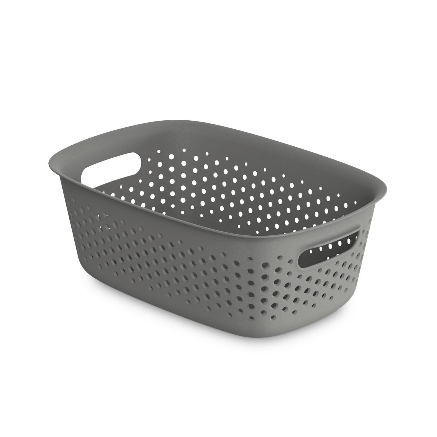 Coșuleț pentru depozitare Maja - cca. 3,5L - gri, Modern, plastic (28/19,5/10,5cm) - Mömax