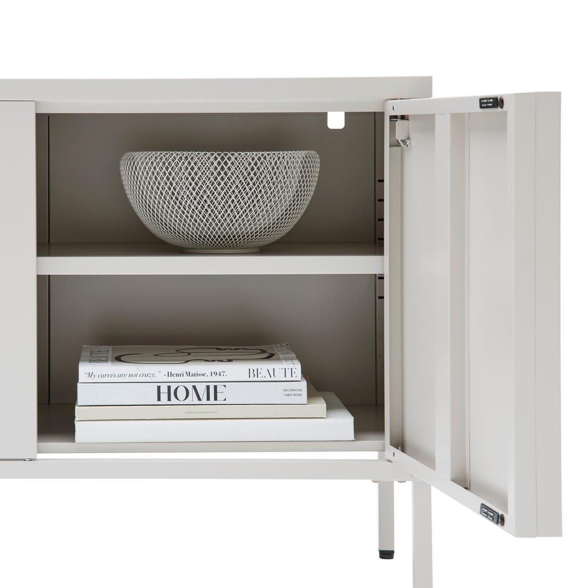 Lowboard Floyd Beige - Beige, MODERN, Metall (130/60/35cm) - Mömax