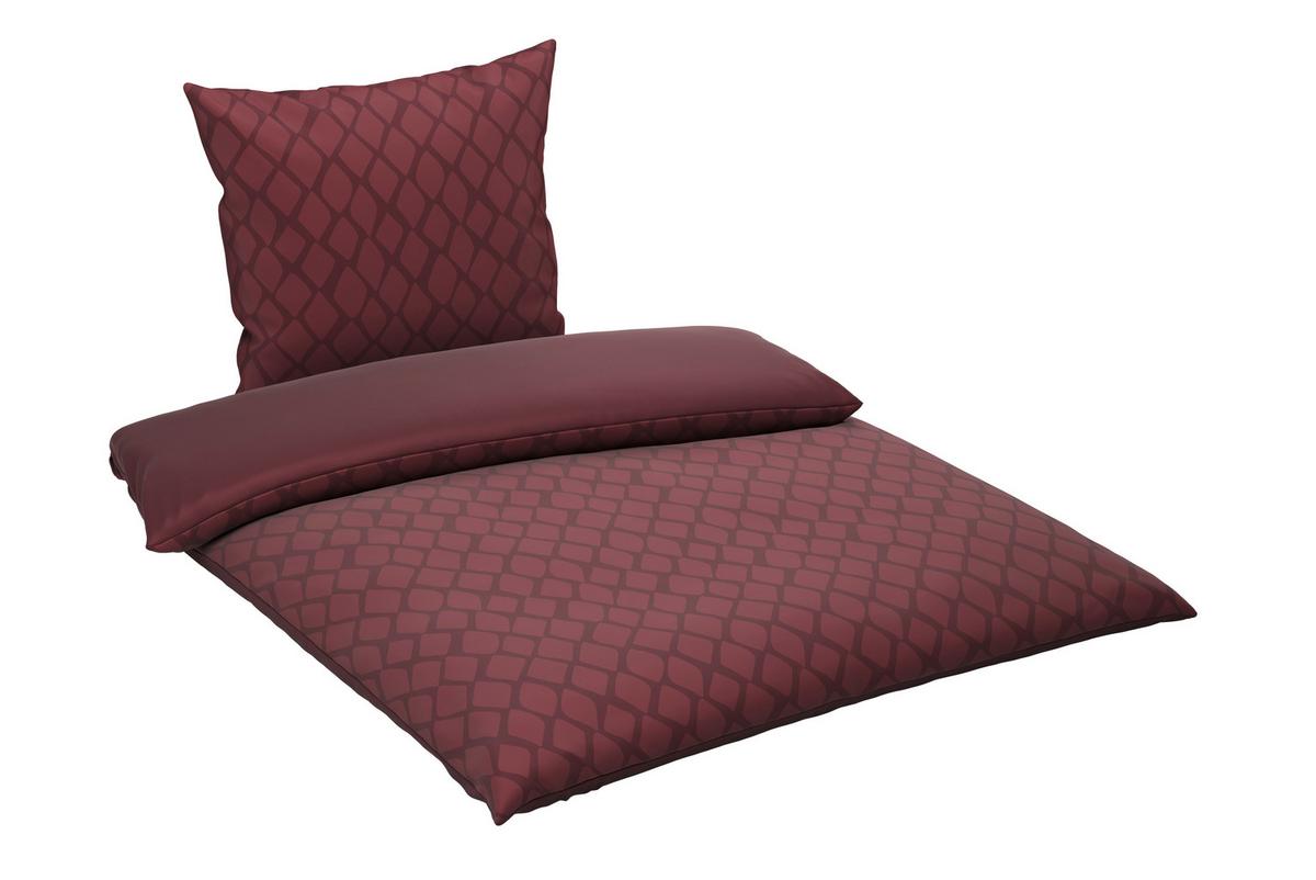 POŚCIEL DWUSTRONNA SNAKO - DK - wiśniowoczerwony, Design, tkanina (135/200cm) - Dieter Knoll