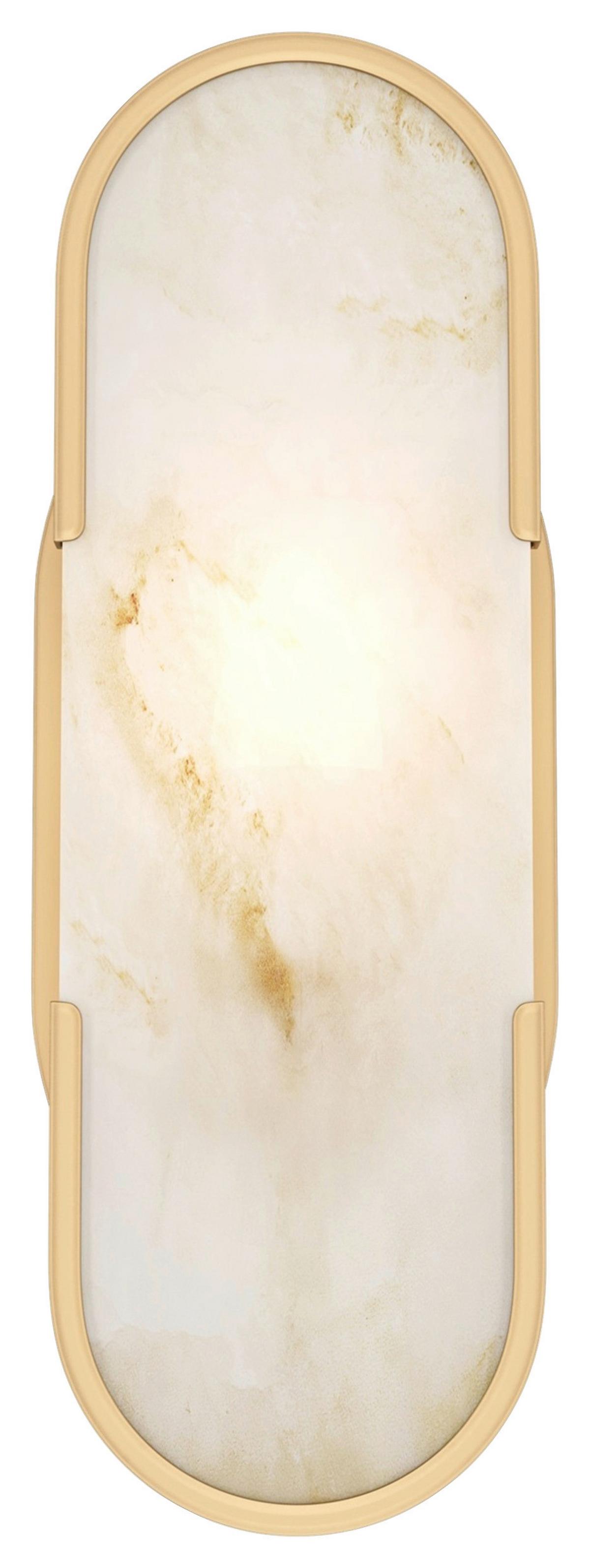 Wandleuchte Marmo Goldfarben max. 40 Watt - Goldfarben, Basics, Stein/Metall (9,6/29,5/12cm) - MAYTONI