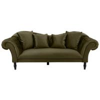 Trosjed Cupido - maslinasto zelena/crna, Design, tekstil/drvo (242/91/104cm) - Mömax