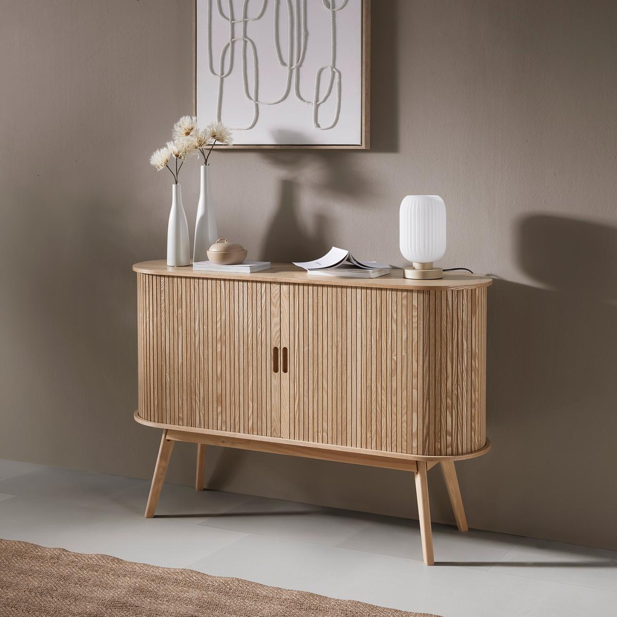 Komód Skandy - natúr színű, Modern, faalapú anyag/fa (120/80/35cm) - Premium Living