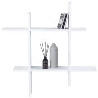 Wandregal in Weiss - Weiss, Modern, Holzwerkstoff (80/80/15cm) - Mömax