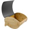 HUCHE À PAIN SVEA - couleur naturelle/noir, MODERN, métal/bois (35/25/15,5cm) - Modern Living
