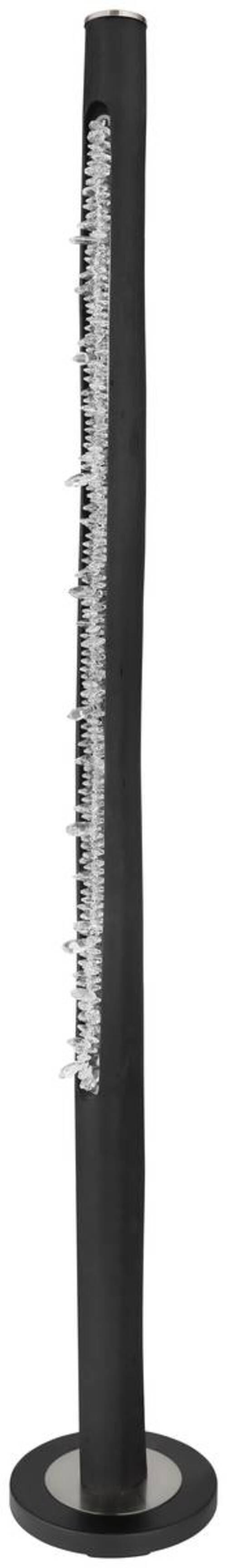 lampadaire LED FELICITAS - Klar/Schwarz, Design, Holz/Kunststoff (23/151cm) - Globo