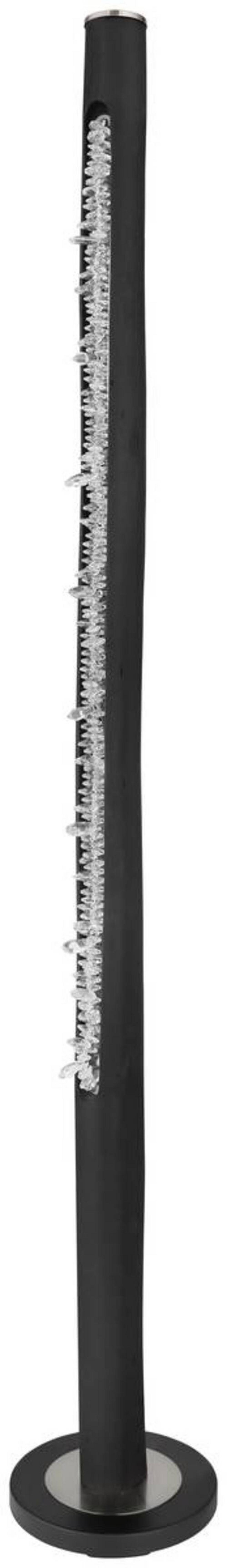 LED-STEHLEUCHTE FELICITAS - Klar/Schwarz, Design, Holz/Kunststoff (23/151cm) - Globo
