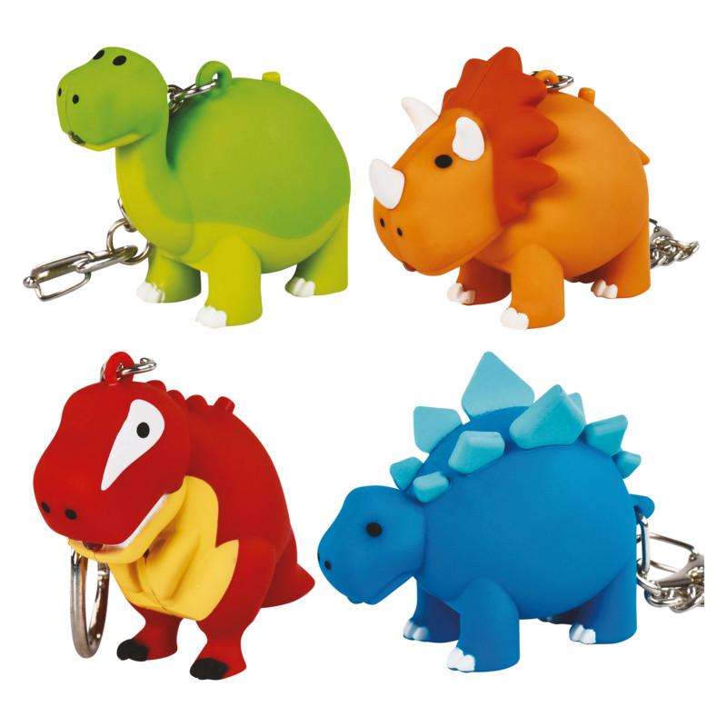 Kulcstartó LED Dino - műanyag (6.6/11.5/3.5cm)