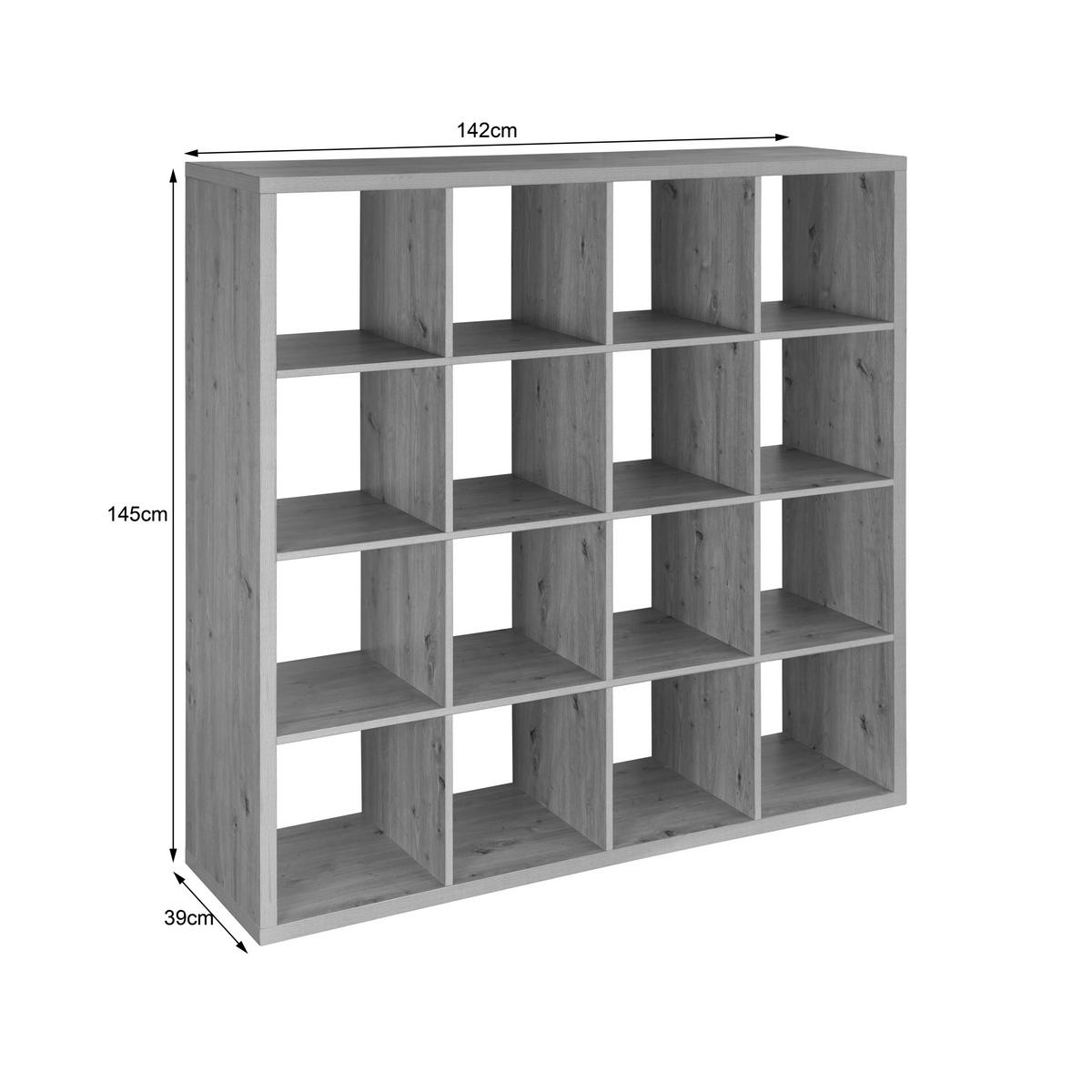 Raumteiler Style Flex Eiche Artisan - Eiche Artisan, KONVENTIONELL, Holzwerkstoff (142/145/39cm) - Based