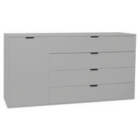 Comodă cu uși BOUNTY - gri, Modern (168/87/45cm) - Premium Living