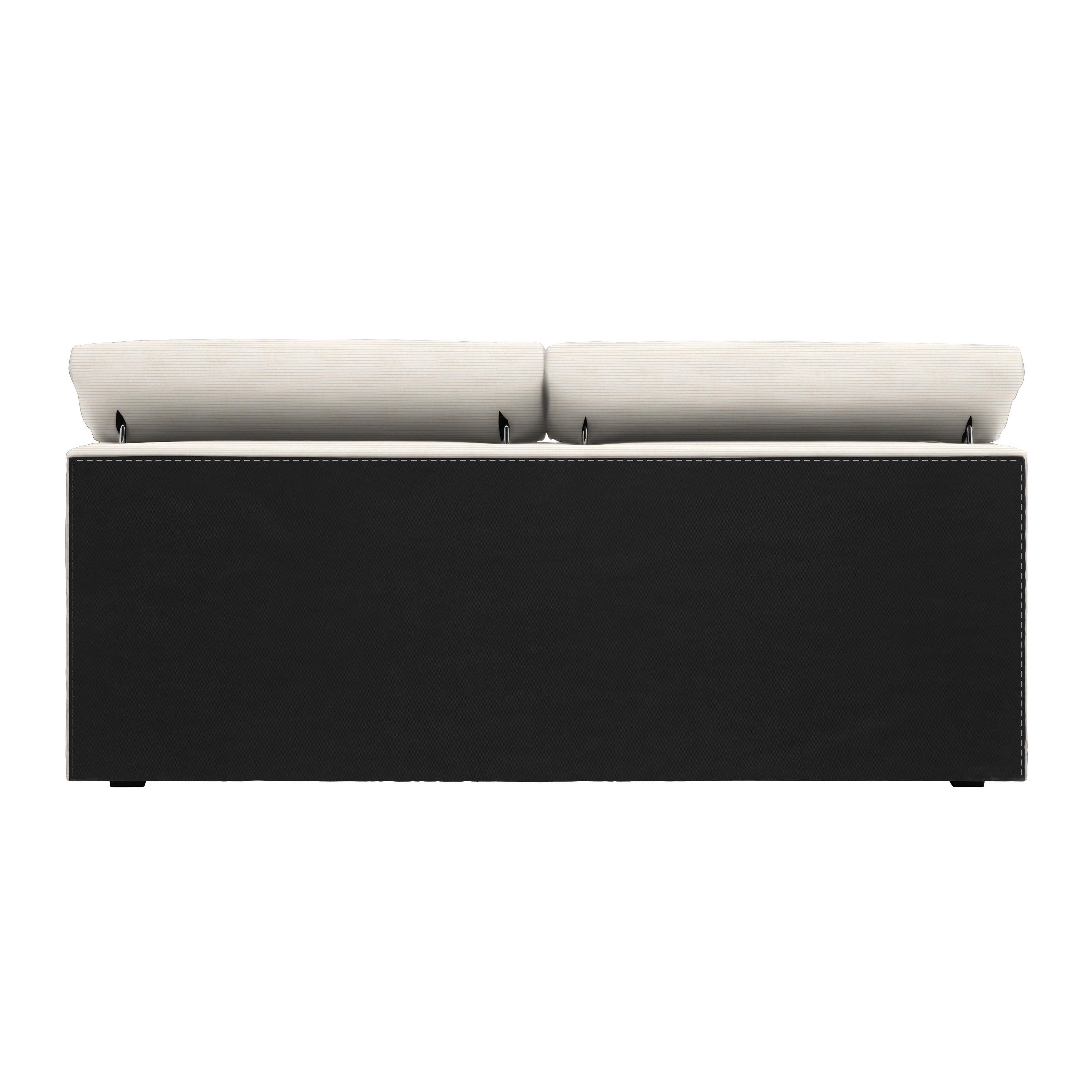 Boxspringbett Sevilla Beige ca. 140x200cm - Beige/Schwarz, KONVENTIONELL, Holz/Kunststoff (140/200cm) - Premium Living