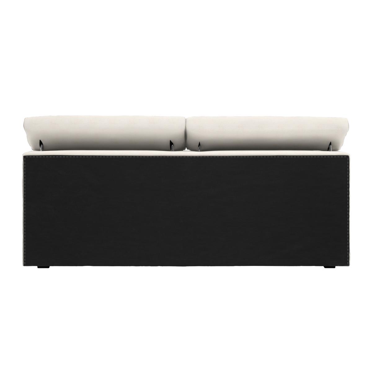 Boxspringbett Sevilla Beige ca. 140x200cm - Beige/Schwarz, KONVENTIONELL, Holz/Kunststoff (140/200cm) - Premium Living