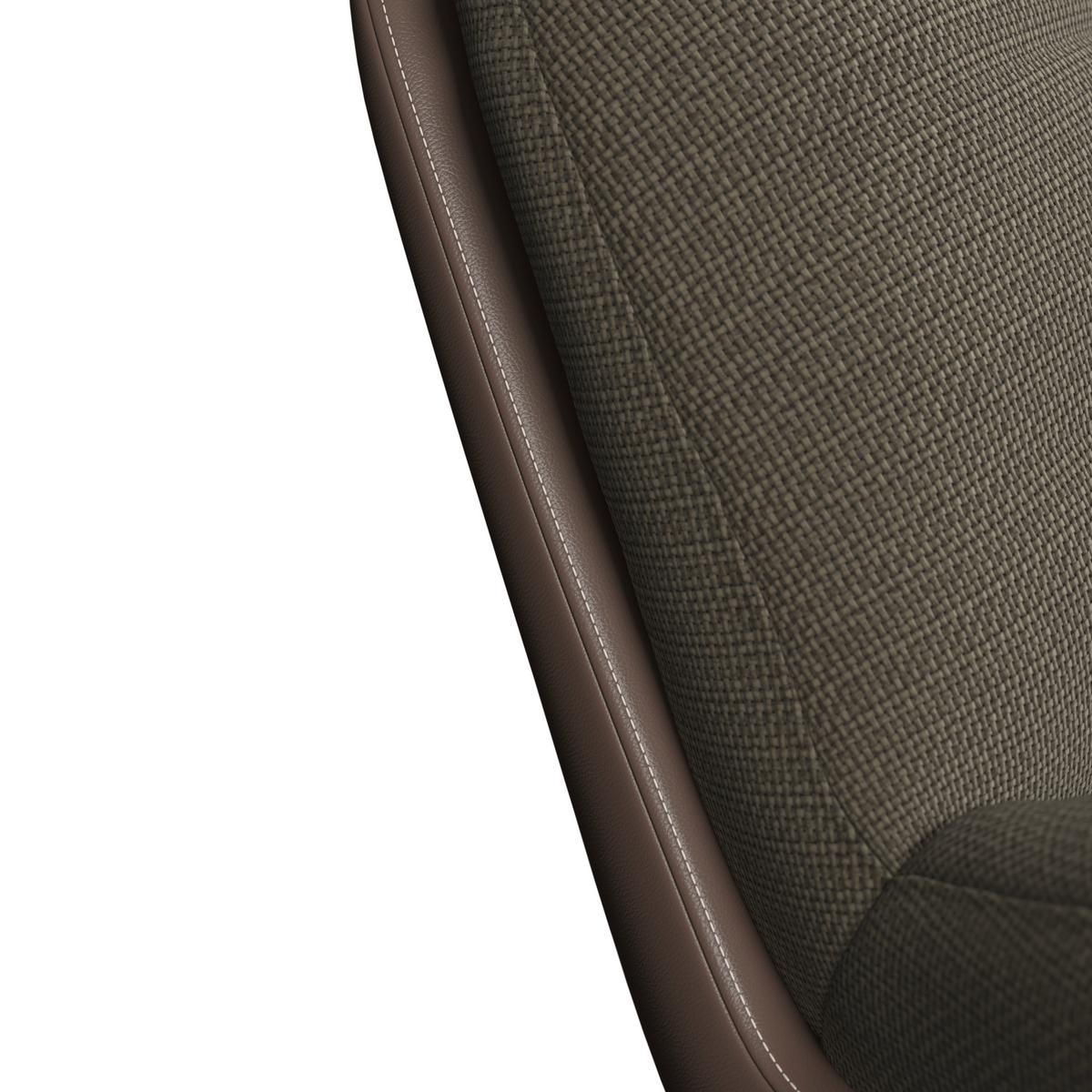 Schaukelsessel Elea Braun Lederlook/Chenille - Schwarz/Braun, MODERN, Holz/Textil (104/78/102cm) - Bessagi Home