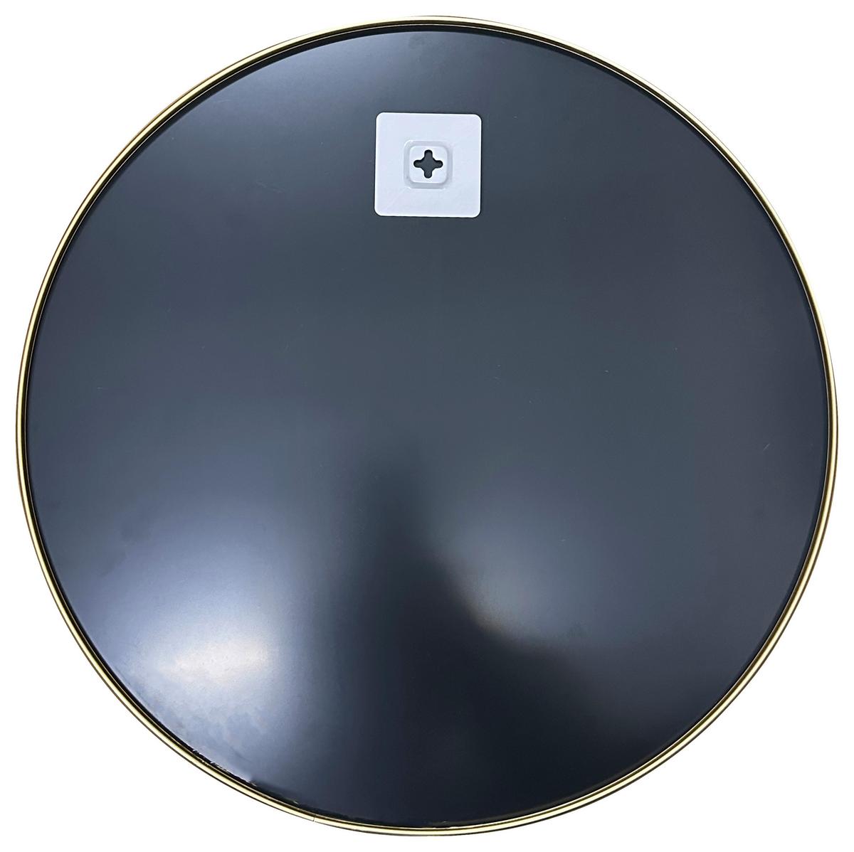 Ogledalo Rom - zlatne boje, Moderno, staklo/metal (50/50/1,5cm) - Modern Living