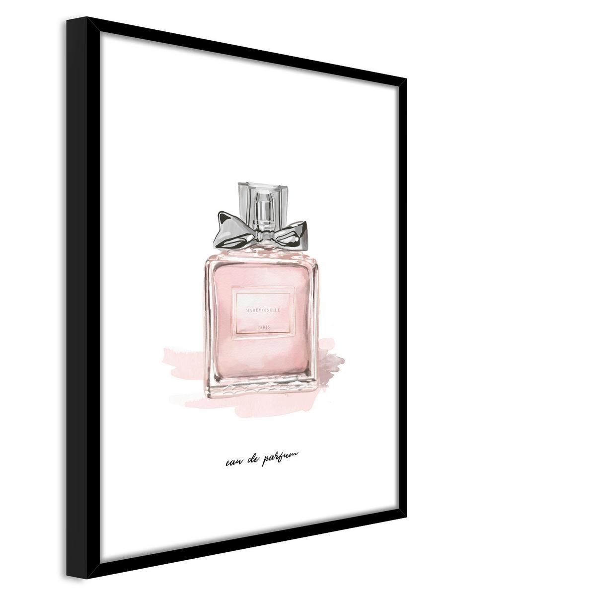 Bild Image ca. 30x40cm - Rosa/Weiß, Holzwerkstoff/Papier (30/40cm) - Modern Living