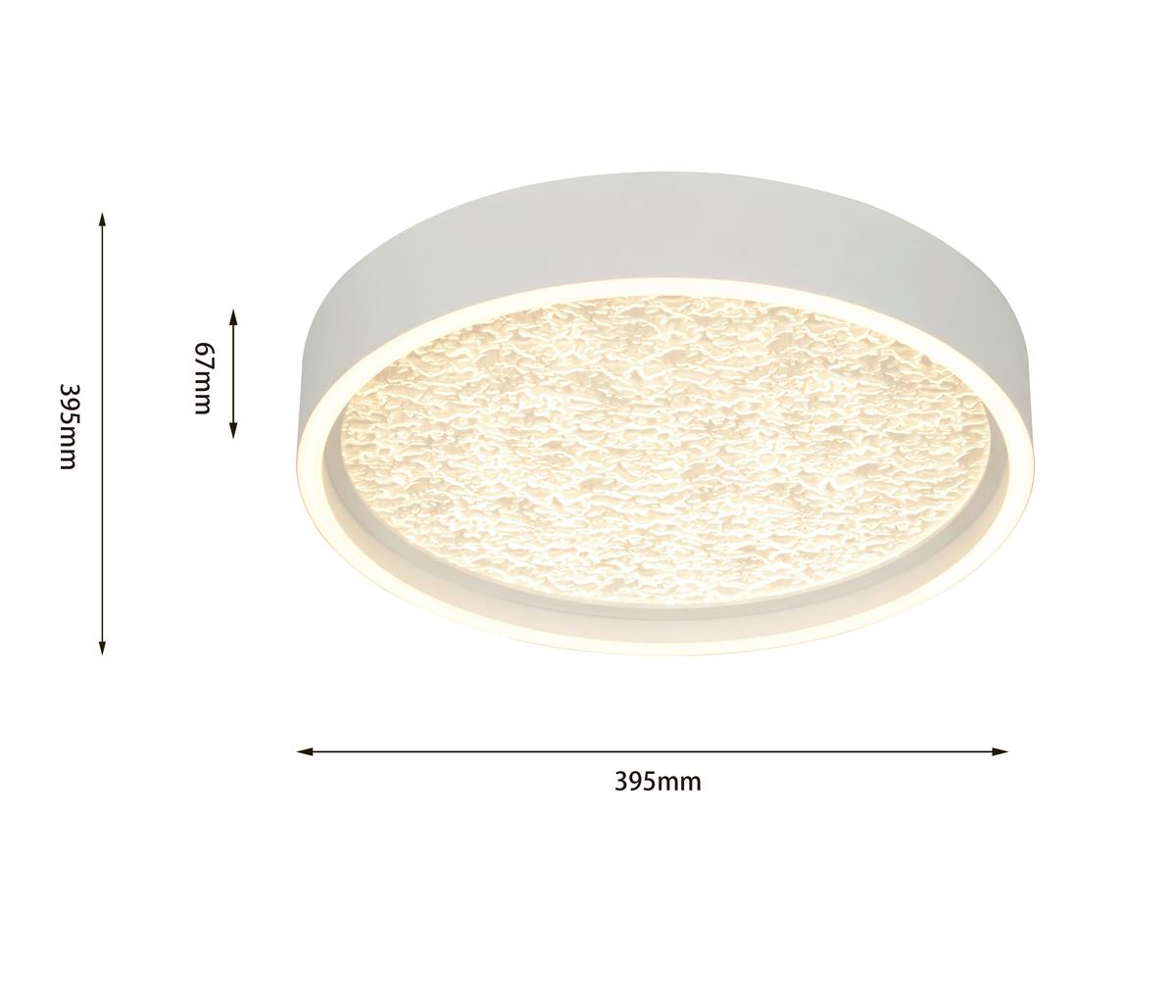 LAMPA SUFITOWA LED 9069-108M BORMES - biały, Basics, tworzywo sztuczne/metal (40/6,5cm)