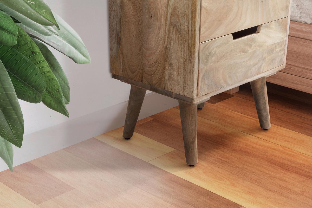 NACHTTISCH WL6.984 - Hellbraun, Design, Holz (45/63/33cm) - MID.YOU