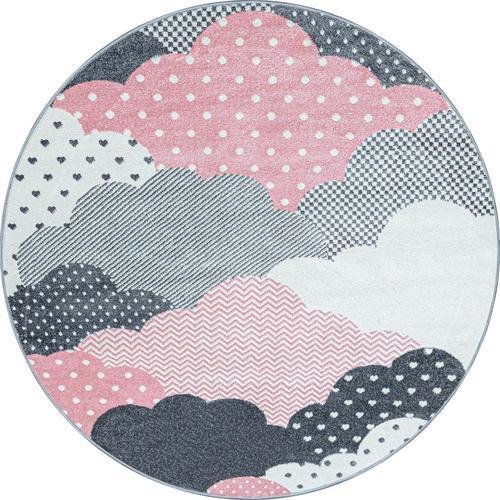 Kinderteppich Bambi Pink Ø ca. 120 cm - Pink, Trend, Textil (120cm) - Ben'n'jen
