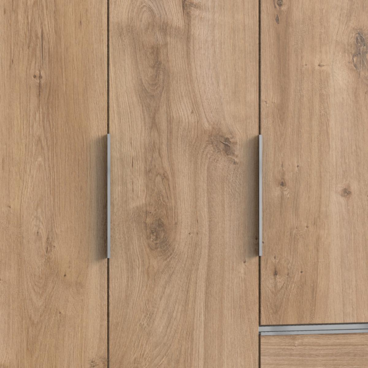 Ormar S Klasičnim Vratima Level 36 A - boje hrasta/boje kroma, Moderno, drvni materijal (250/236/58cm) - Modern Living