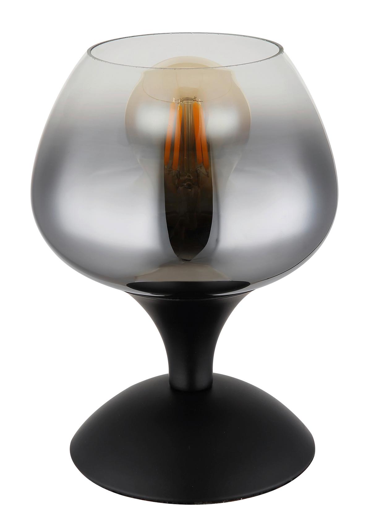 Stolna Svjetiljka Maxy - crna, Basics, staklo/metal (15/20,5cm) - Globo