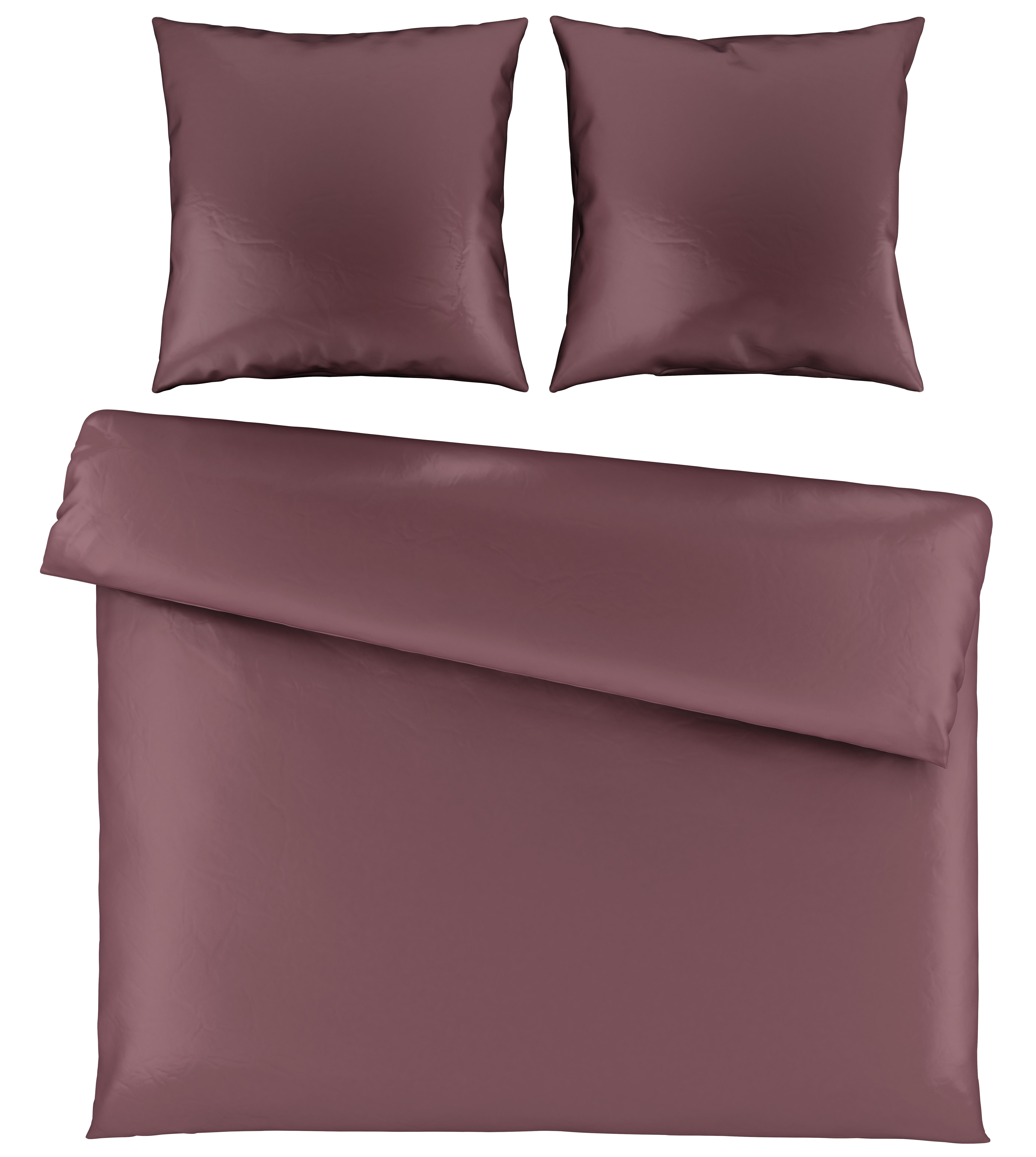 Bettwäsche Alex Uni XXL ca. 200x220cm - Beere, MODERN, Textil (200/220cm) - Premium Living