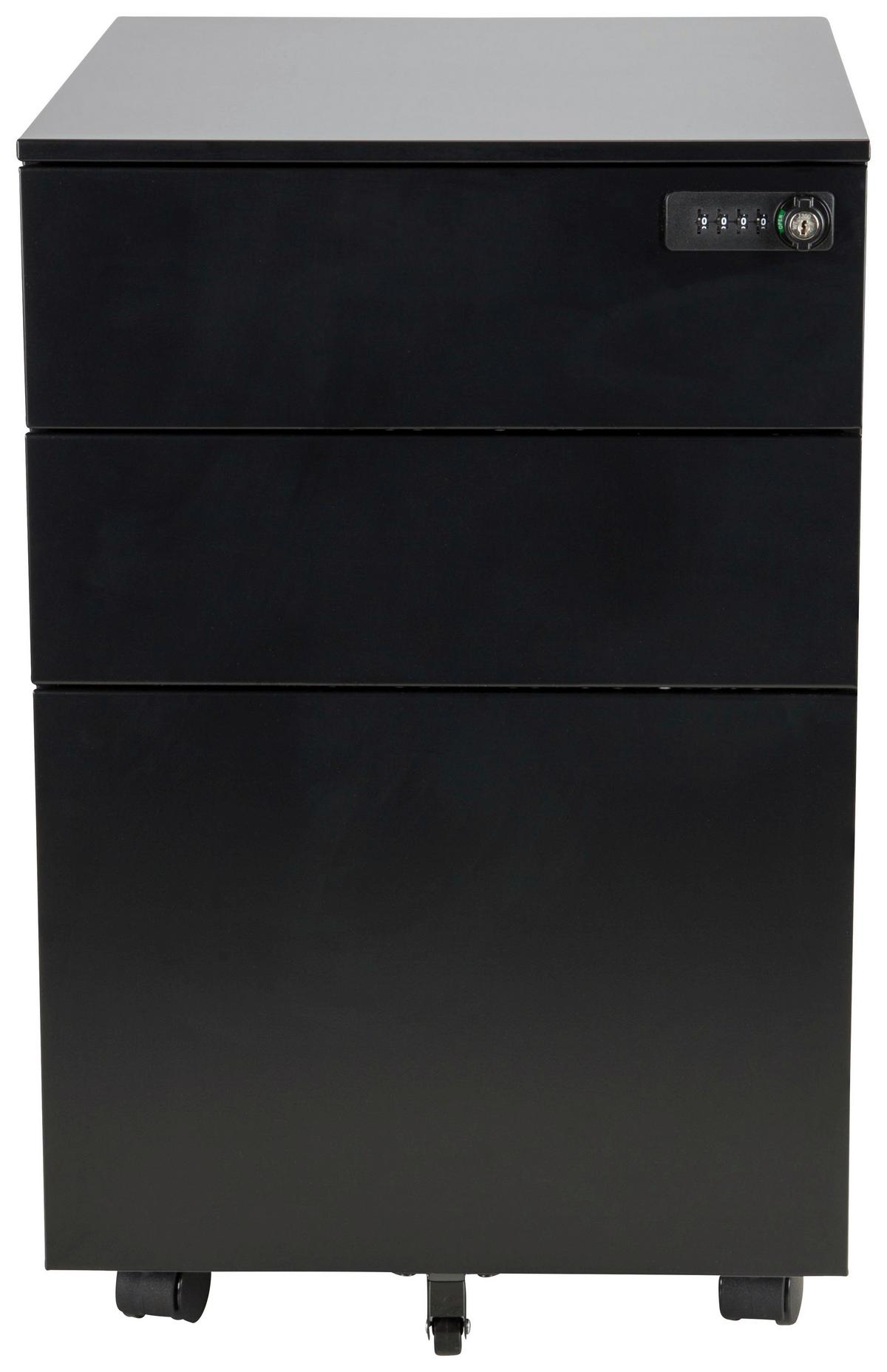 Predalnik Na Kolescih Color Os I, Črna - črna, Moderno, kovina/umetna masa (39/60/50cm) - MID.YOU