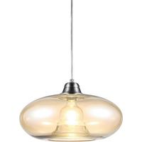 Viseća Svjetiljka Lille - narančasta/boje nikla, Konvencionalno, staklo/metal (40/150cm) - Globo