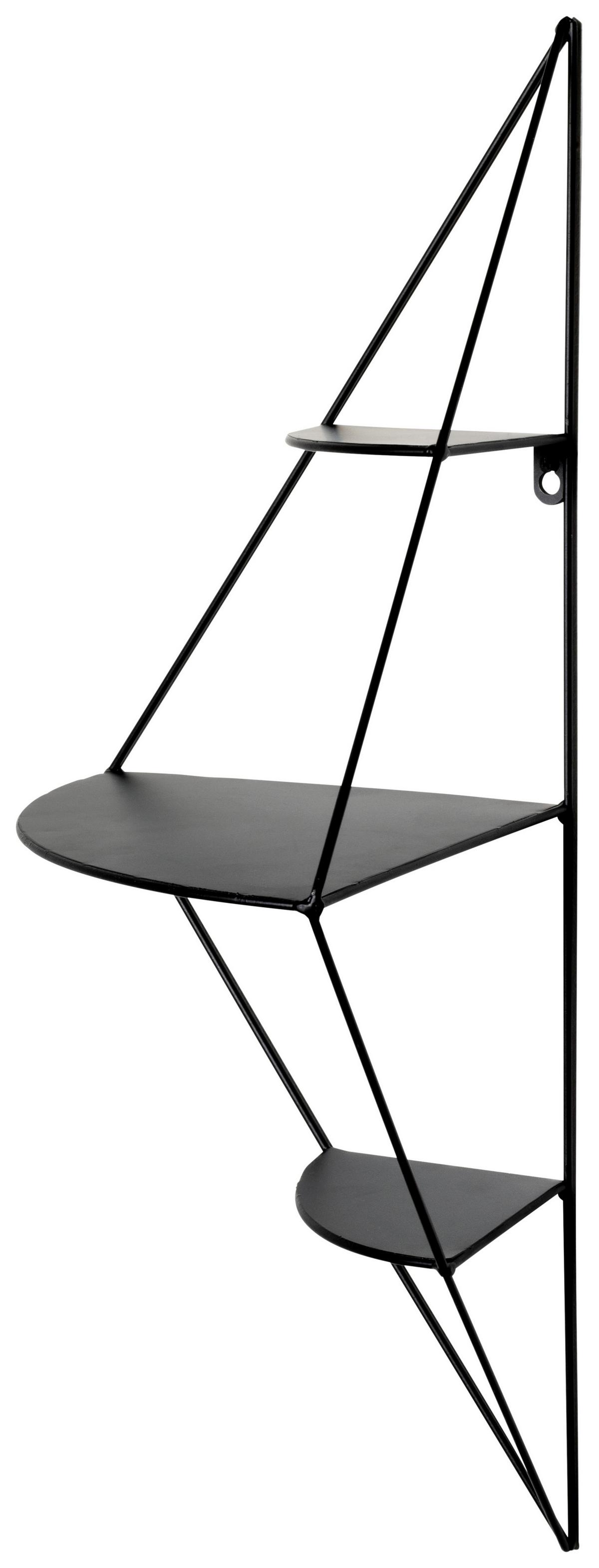Kotni Regal Leicester, Črna - črna, Moderno, kovina (36/70/26cm) - Mömax
