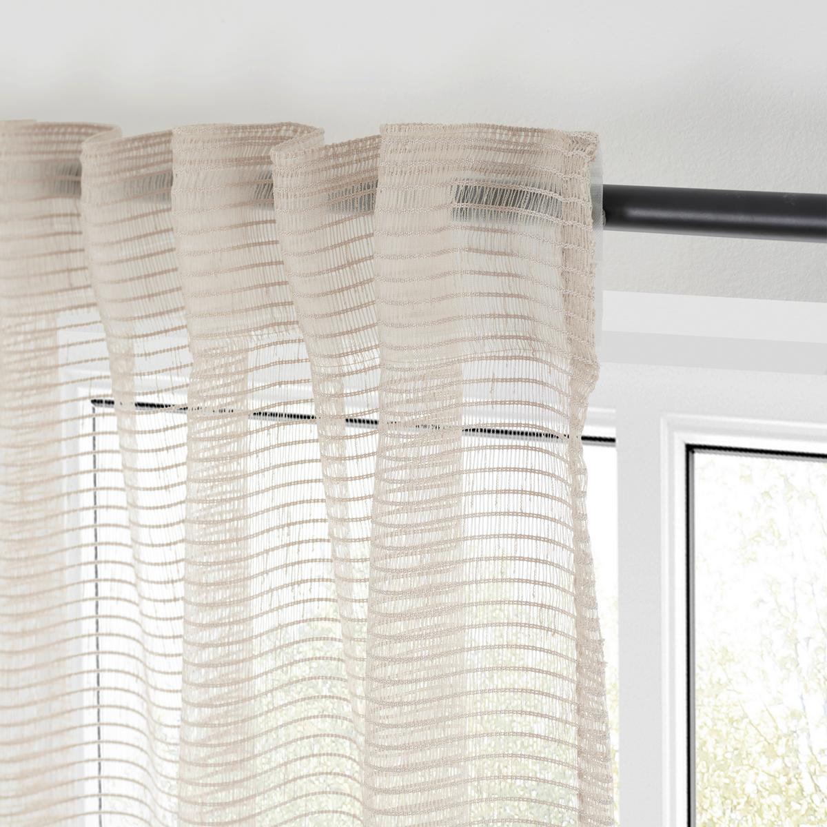 Končana Zavesa Luka - naravne barve, Konvencionalno, tekstil (135/245cm) - Premium Living