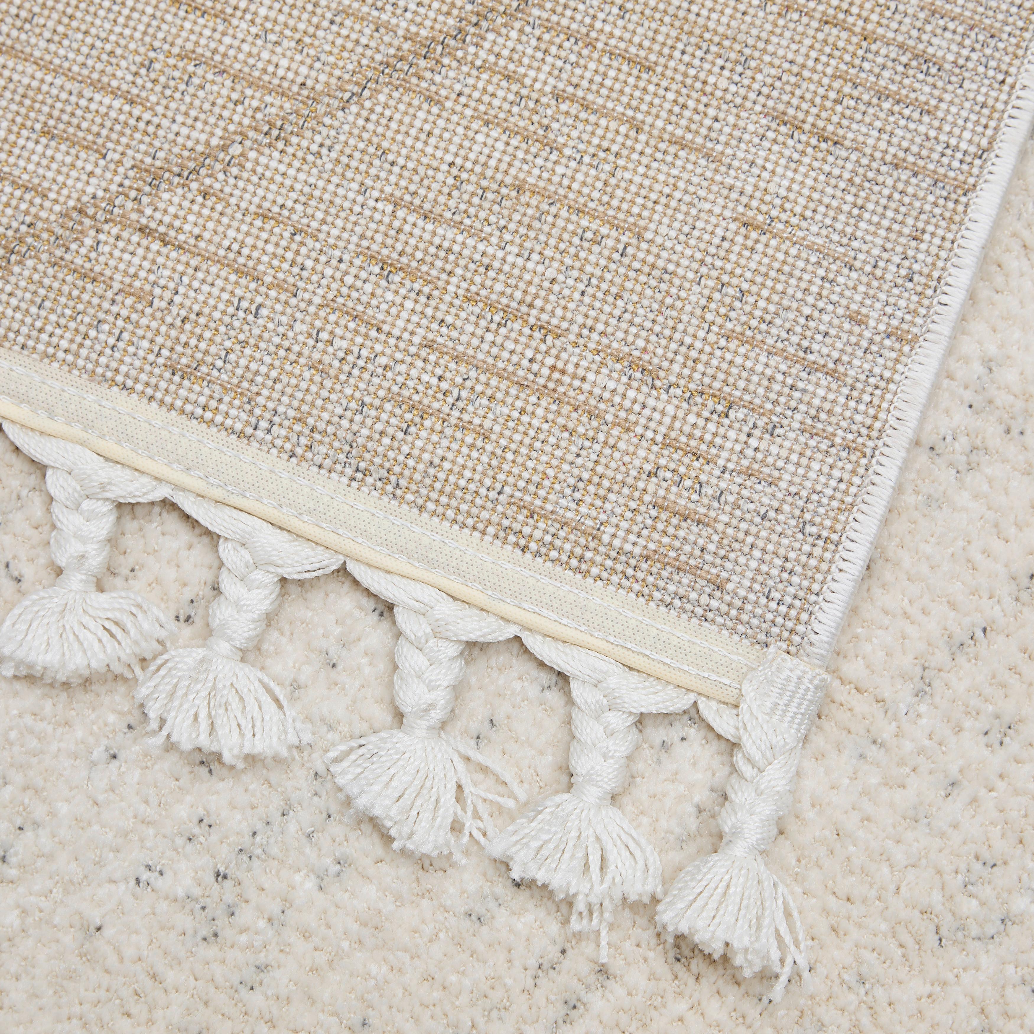 VÄVD MATTA ADJER 1 - ljusgrå/Alabasterfarben, Modern, textil (80/150cm) - Mömax