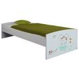 Bett in Weiß - KONVENTIONELL, Holzwerkstoff (95/54/206cm) - Premium Living Bett in Weiß - KONVENTIONELL, Holzwerkstoff (95/54/206cm) - Premium Living