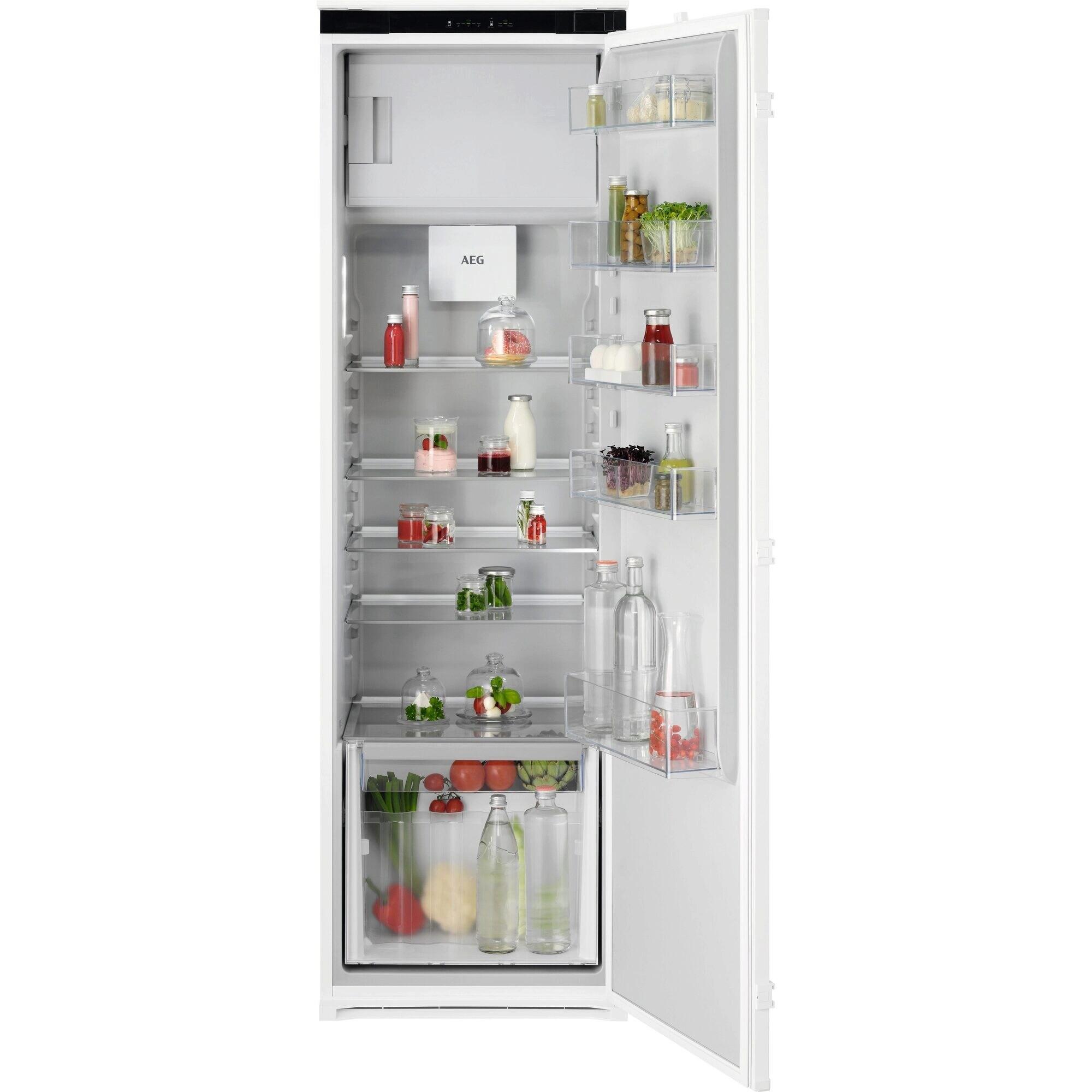 Kühlschrank NSF6D181ES - Weiß, Natur, Metall (54,6/177,2/54,9cm) - AEG