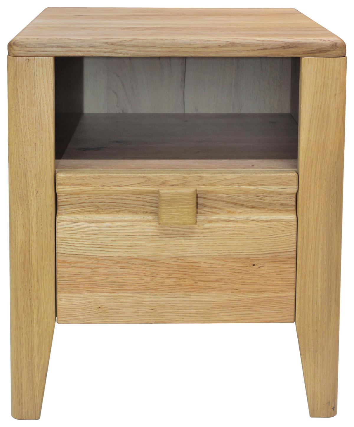 SZAFKA NOCNA EPULO - kolor dębowy/dąb dziki, Konventionell, materiał drewnopochodny/drewno (45/54/42,7cm) - Linea Natura