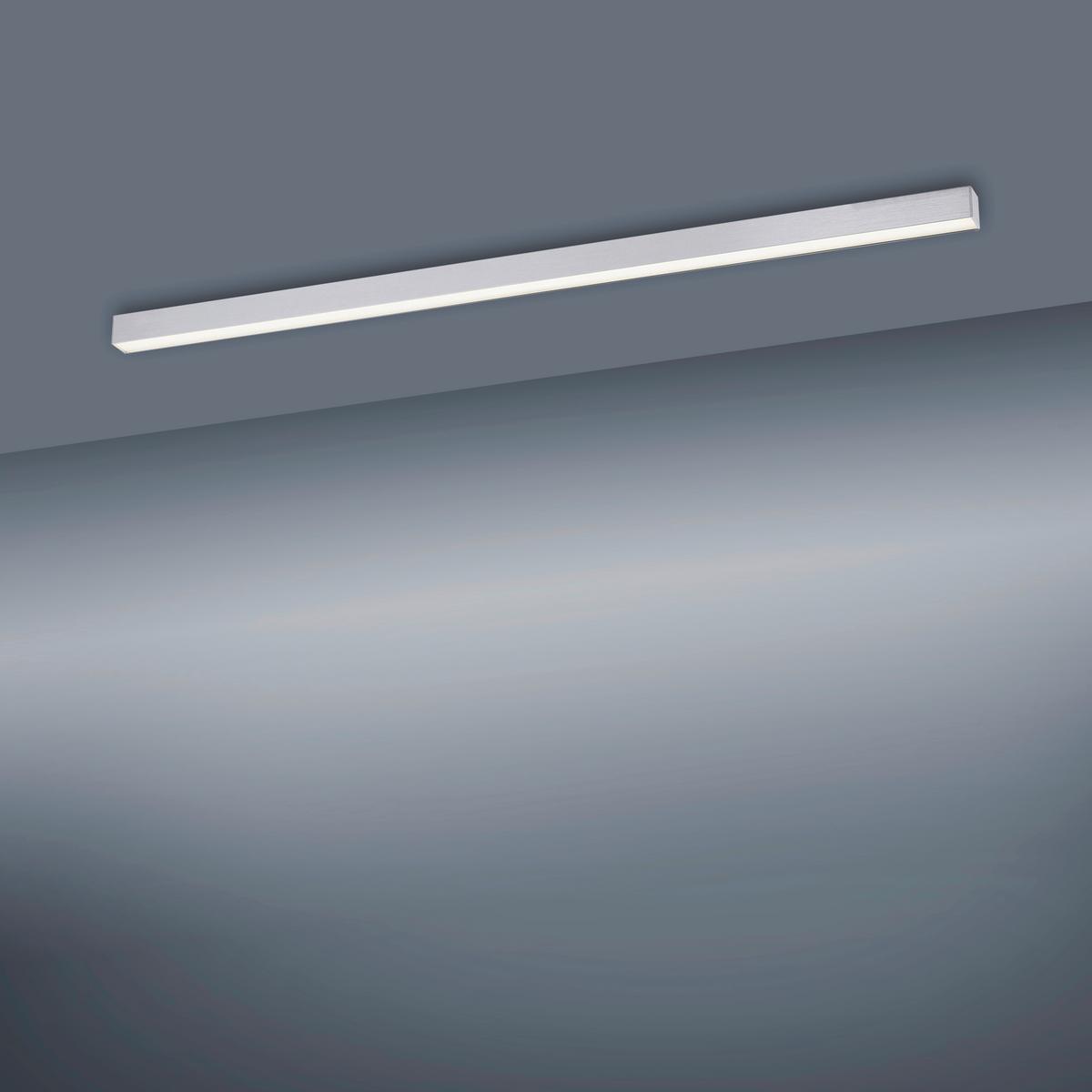 LAMPA SUFITOWA LED 6021-95 PURE-LINES - kolor aluminiowy, Design, tworzywo sztuczne/metal (110/3,8/3,9cm) - Neuhaus PURE