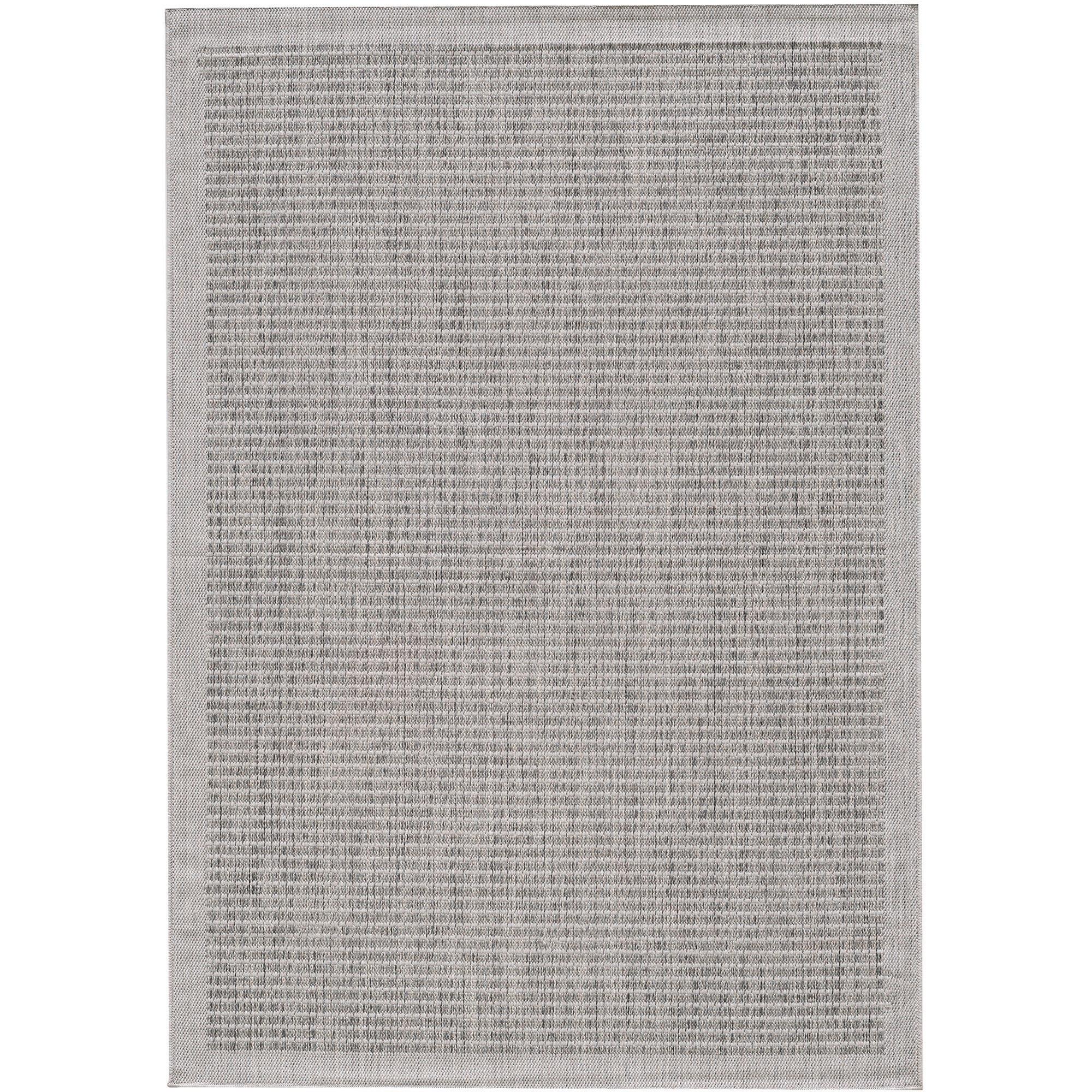 Outdoorteppich Giza Grau ca. 80x150m - Grau, Basics, Textil (80/150cm) - Novel