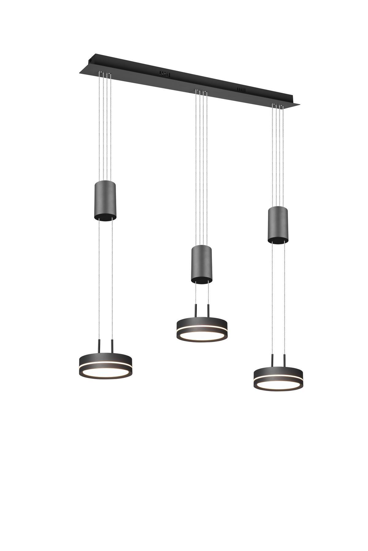 LAMPA WISZĄCA LED 326510342 FRANKLIN - antracytowy/biały, Lifestyle, tworzywo sztuczne/metal (85/14/180cm) - Trio Leuchten