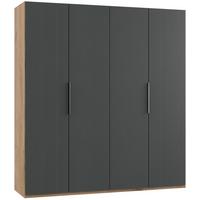 Ormar S Klasičnim Vratima Level 36 A - boje grafita/boje hrasta, Moderno, drvni materijal (200/216/58cm) - Modern Living