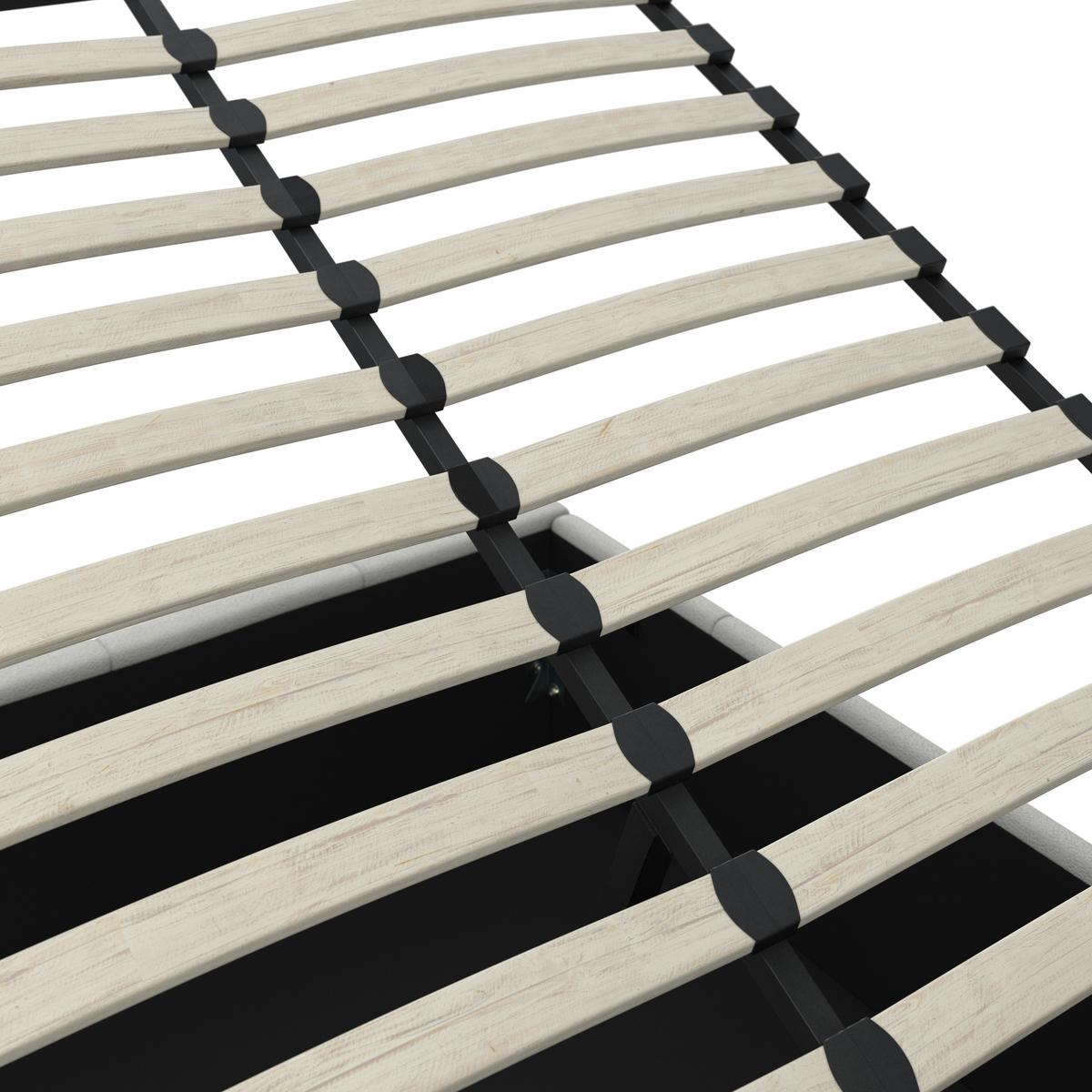 Tapecirani Krevet Mila - Elfenbein/crna, Moderno, drvni materijal/metal (180/200cm) - Bessagi Home