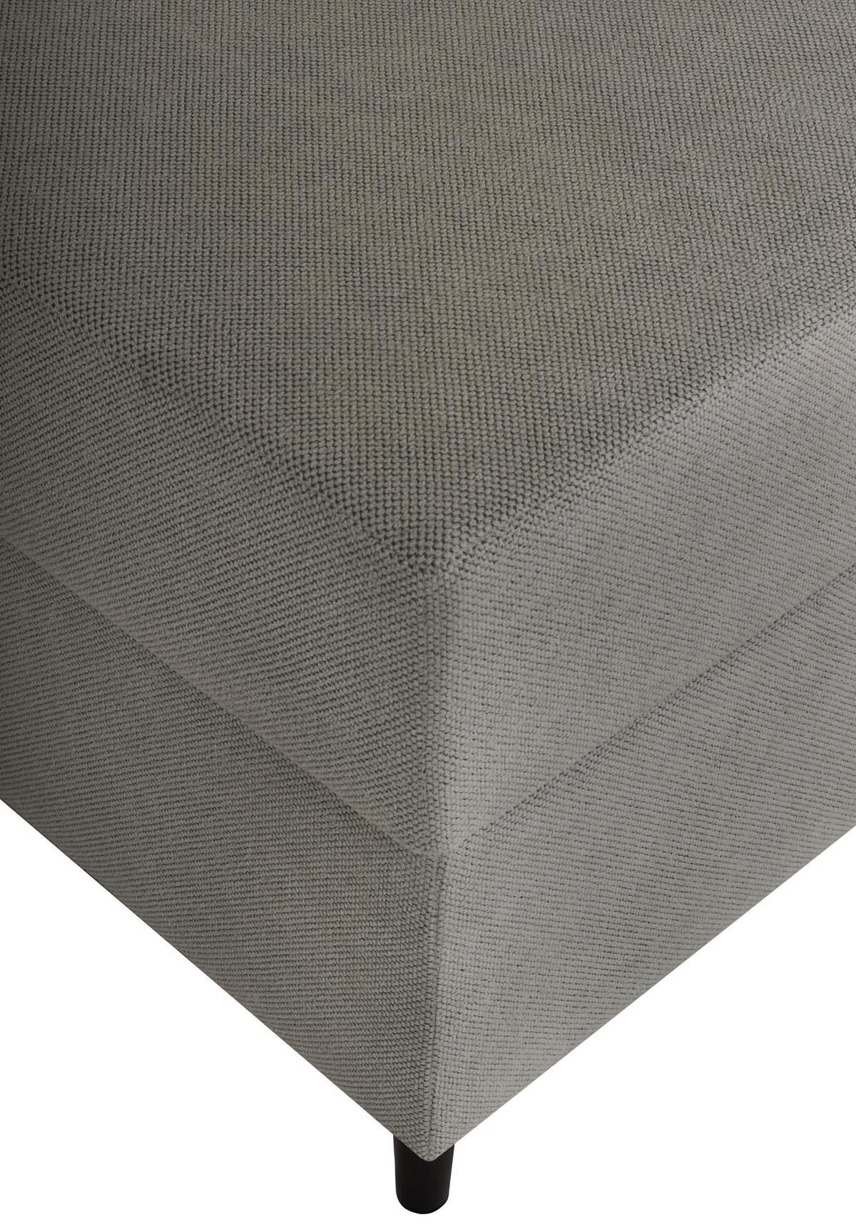 ŁÓŻKO SKRZYNIOWE HENRIETTE - czarny/kolor grafitowy, Konventionell, tkanina (120/200cm) - P & B