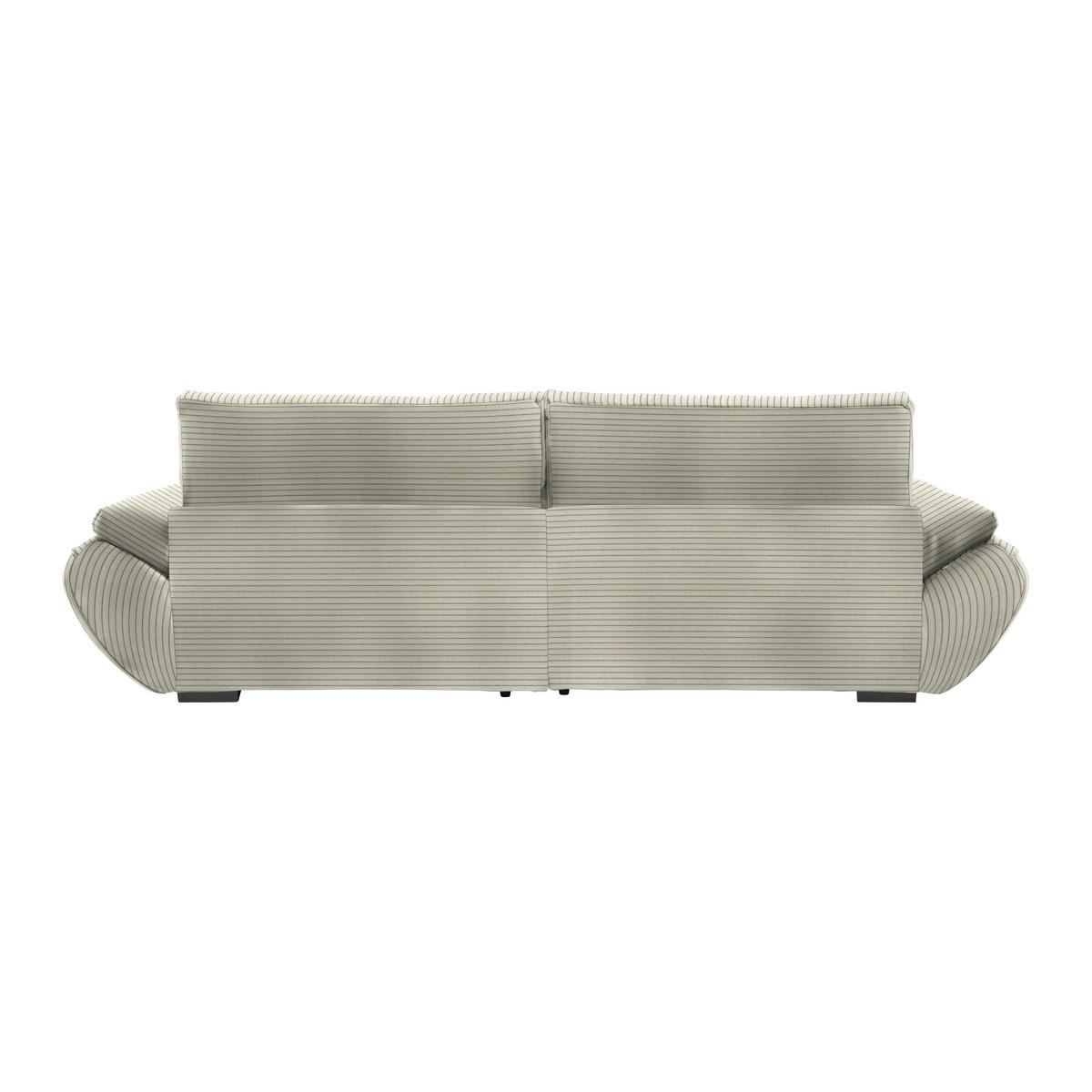 Wohnlandschaft Vivo Creme - Creme/Schwarz, Modern, Kunststoff/Textil (317/63/179cm) - Premium Living