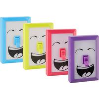 Led-dekoleuchte Smily In Diversen Farben - Blau/Lila, Kunststoff (7,5/11,5/2,5cm)