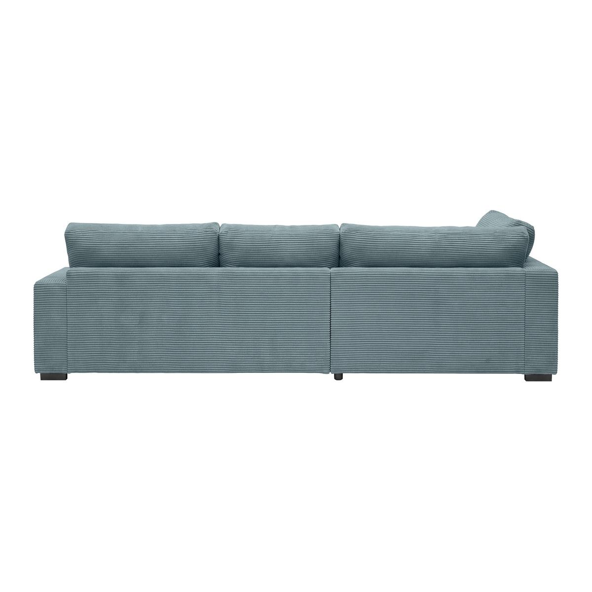 Ecksofa Pedro Petrol - Petrol/Schwarz, MODERN, Kunststoff/Textil (190/300cm) - Mömax