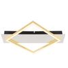 LED-Deckenleuchte Lesina Goldfarben/Schwarz max 12 Watt - Goldfarben/Opal, Design, Kunststoff/Metall (39,5/35/5cm) - Globo