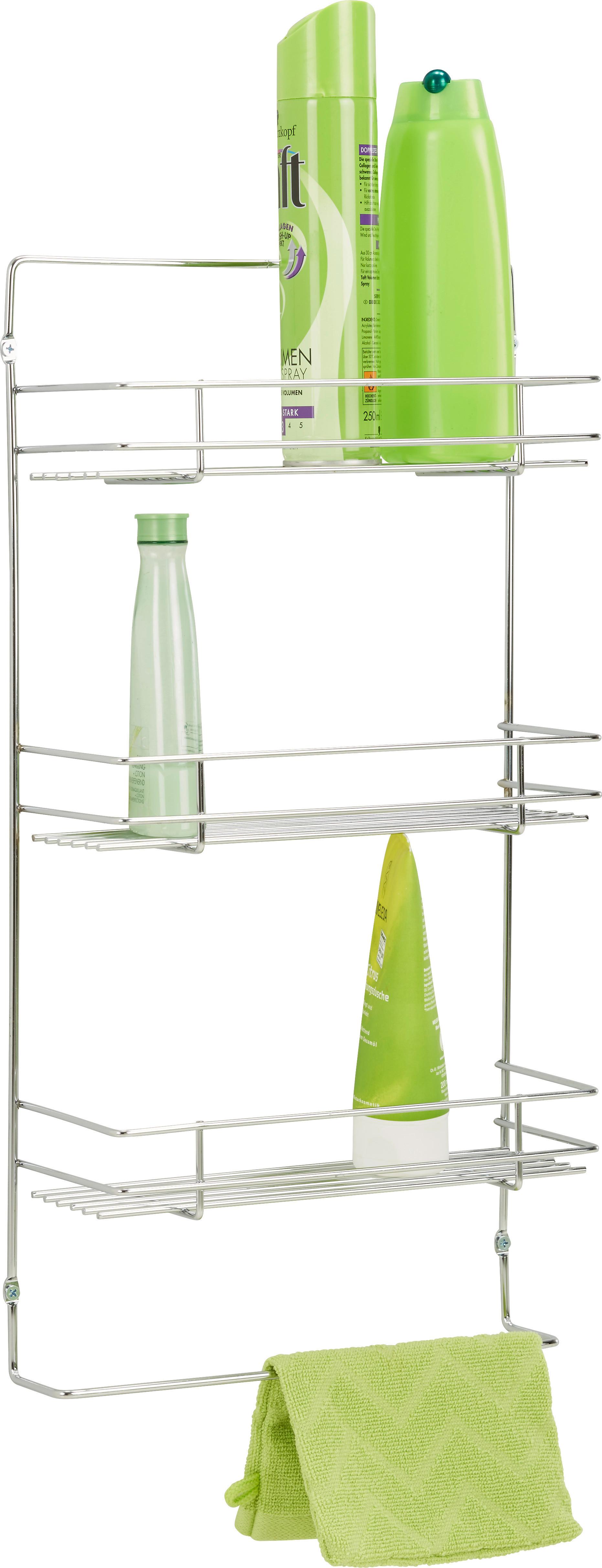 Duschregal in Chromfarben - Metall (28/67/11cm) - Mömax