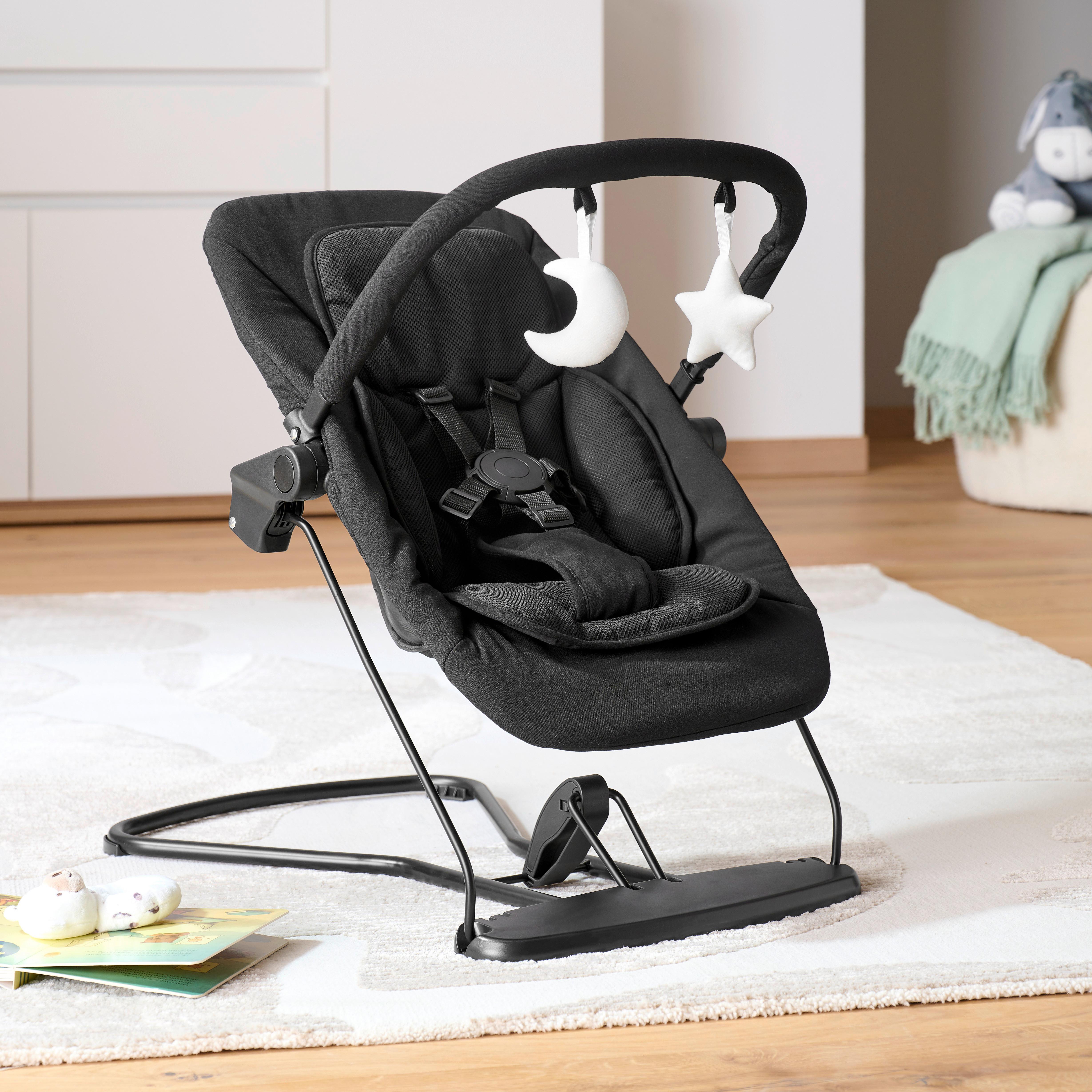 BUJAK LUNCH - czarny, Basics, tworzywo sztuczne/metal (66/45/48-58cm) - My Baby Lou