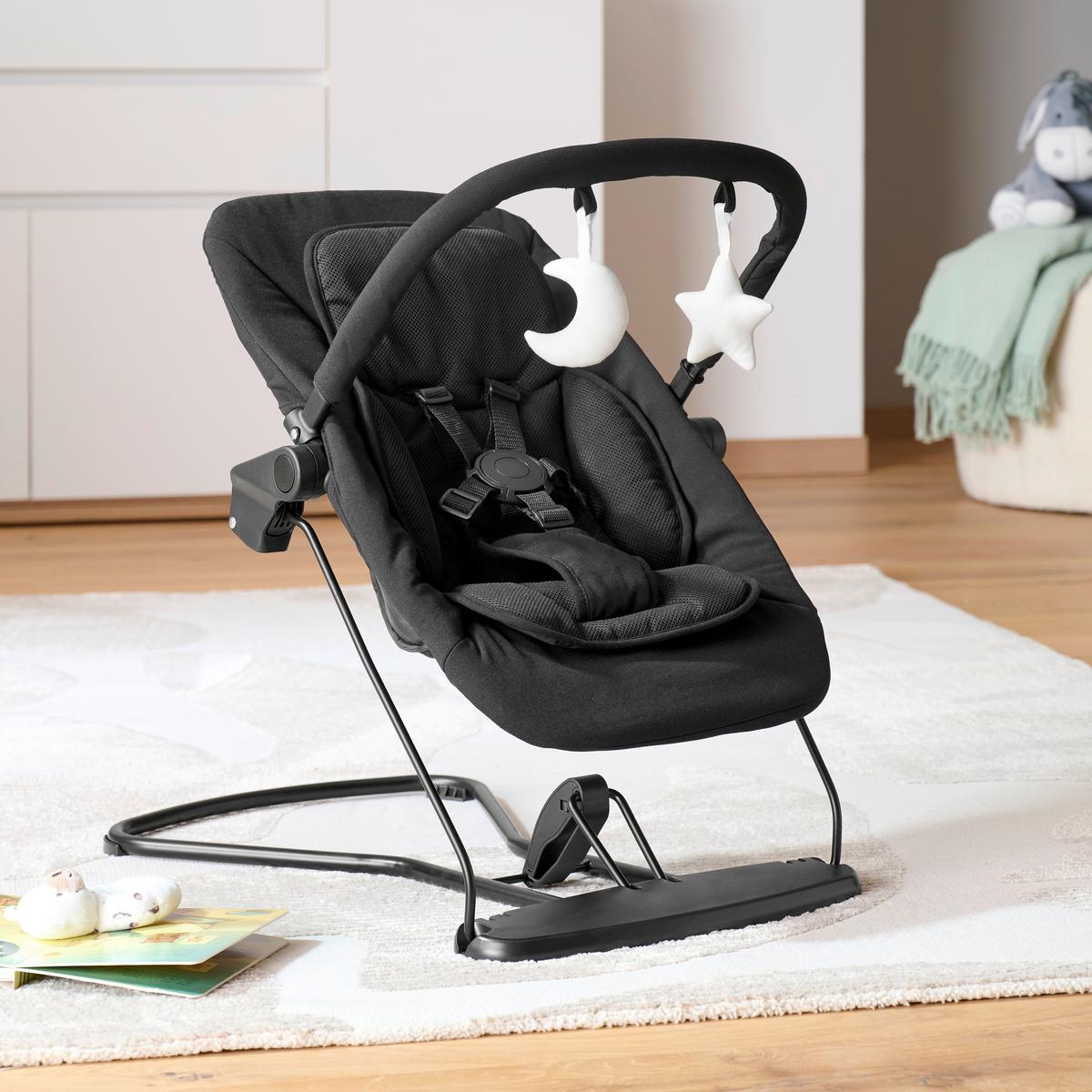 BUJAK LUNCH - czarny, Basics, tworzywo sztuczne/metal (66/45/48-58cm) - My Baby Lou