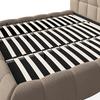 STOPPAD SÄNG MARIJA - stålfärgad/ljusbrun, Modern, metall/trä (180/200cm) - Bessagi Home