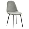 STUHL-SET POLAR - Schwarz/Grau, Design, Textil/Metall (42,5/88/53cm) - Livetastic