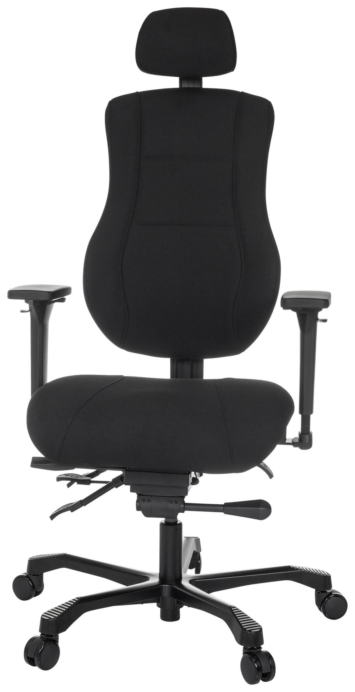 Drehstuhl 24 Hours Basic Schwarz - Schwarz, MODERN, Kunststoff/Textil (68/109 - 151/70cm) - MID.YOU