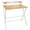 Pisalna Miza Easy Clap, Bela, Barva Hrasta - barve hrasta, Basics, kovina/leseni material (84/60/92cm) - MID.YOU