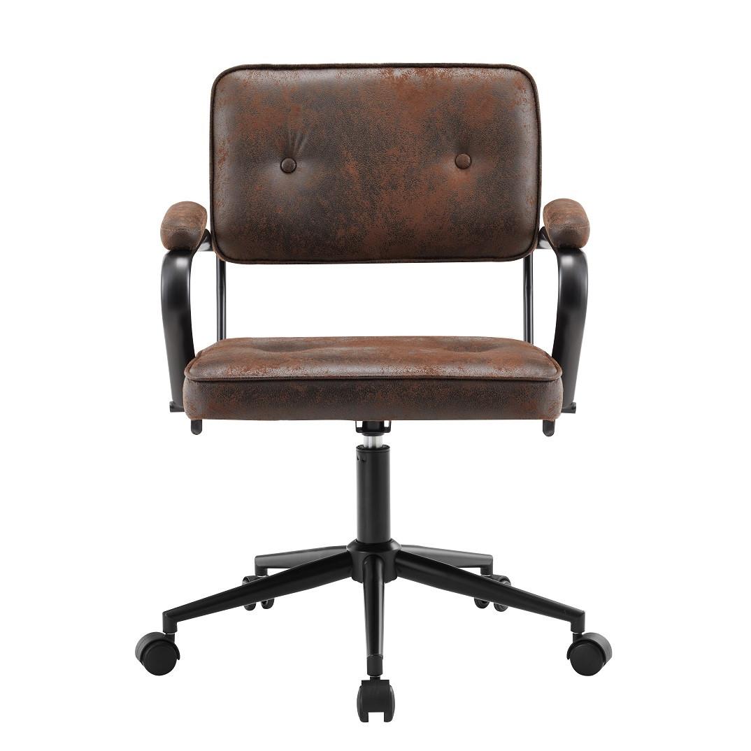 Drehstuhl Colt Dunkelbraun - Dunkelbraun/Schwarz, LIFESTYLE, Holz/Kunststoff (62/85-95/63cm) - Mömax